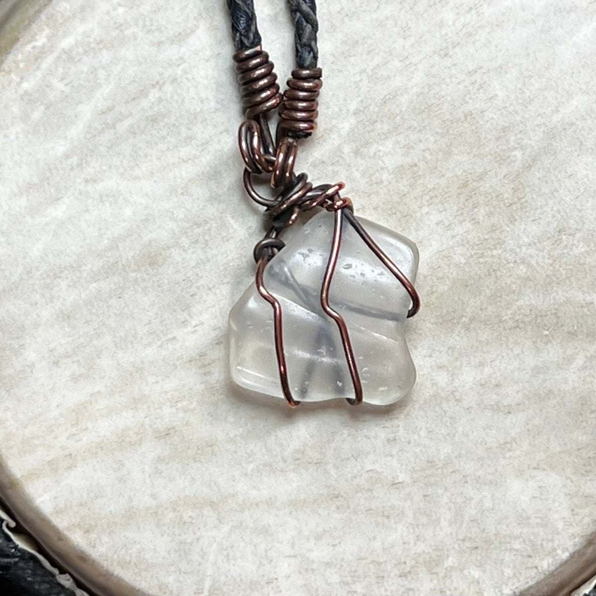 Bay of Fundy Beach Glass Necklace - Mother Of Metal - Bay of Fundy Collection - Copper - decor - Necklaces