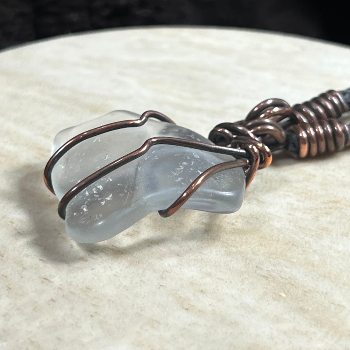 Bay of Fundy Beach Glass Necklace - Mother Of Metal - Bay of Fundy Collection - Copper - decor - Necklaces