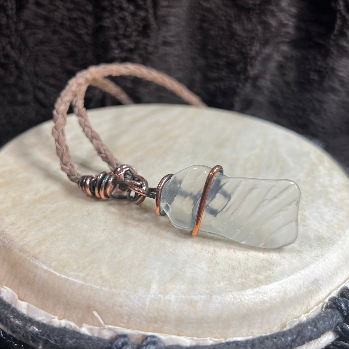 Bay of Fundy Beach Glass Necklace - Mother Of Metal - beach glass - Copper - For Her - Necklaces