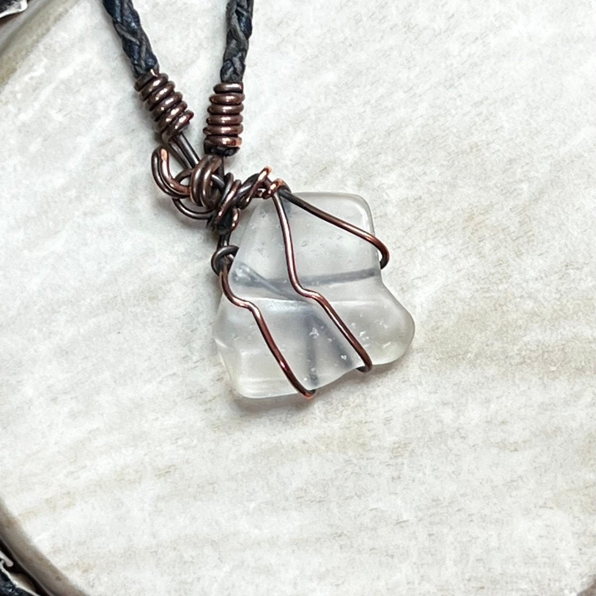 Bay of Fundy Beach Glass Necklace - Mother Of Metal - Bay of Fundy Collection - Copper - decor - Necklaces