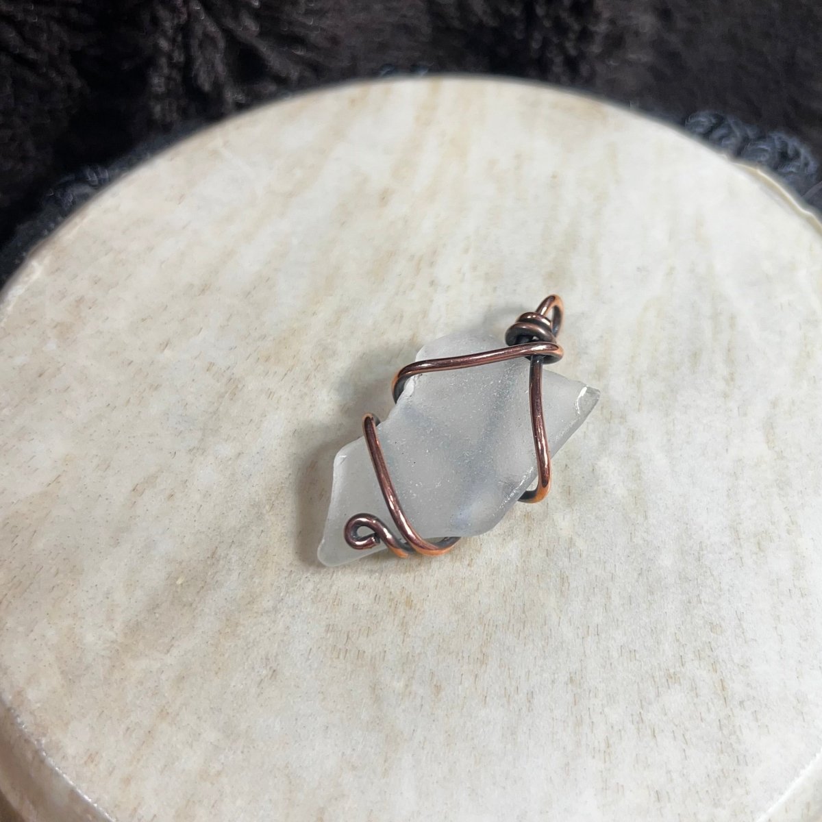 Bay of Fundy Beach Glass Pendant - Mother Of Metal - Bay of Fundy Collection - Copper - For Her - Charms & Pendants