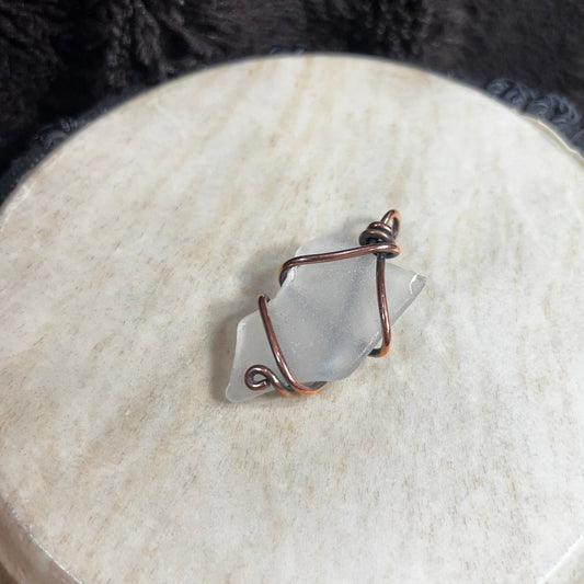 Bay of Fundy Beach Glass Pendant - Mother Of Metal - Bay of Fundy Collection - Copper - For Her - Charms & Pendants