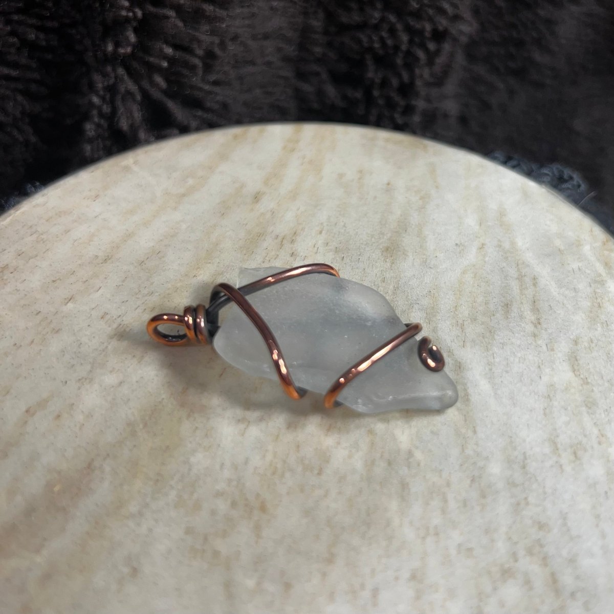 Bay of Fundy Beach Glass Pendant - Mother Of Metal - Bay of Fundy Collection - Copper - For Her - Charms & Pendants