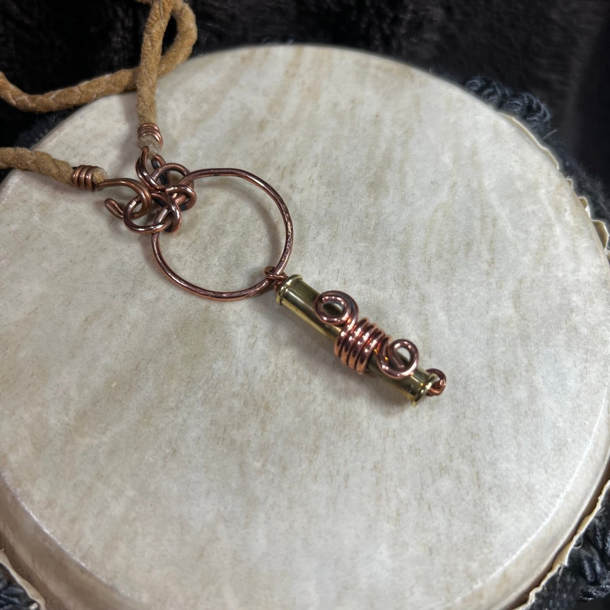 Catch 22 Necklace - Mother Of Metal - brass - Copper - For Her - Necklaces