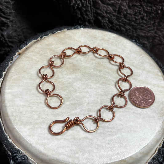 Cotter Pin Link Copper Bracelet - Mother Of Metal - Copper - For Her - For Him - link bracelet