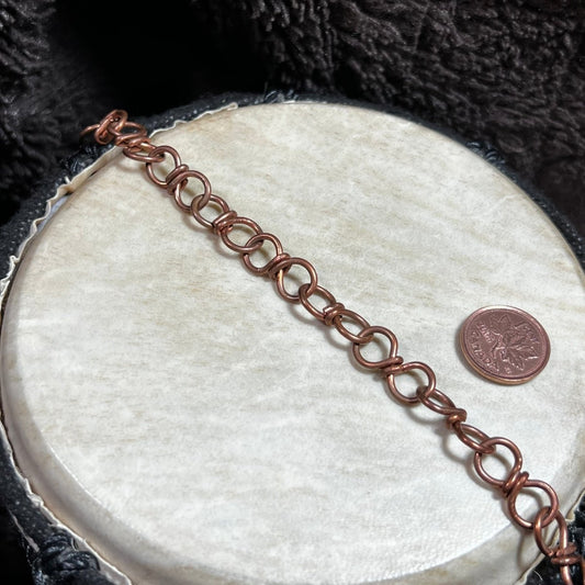 Crazy 8 Copper Link Bracelet - Mother Of Metal - Copper - For Her - For Him - link bracelet