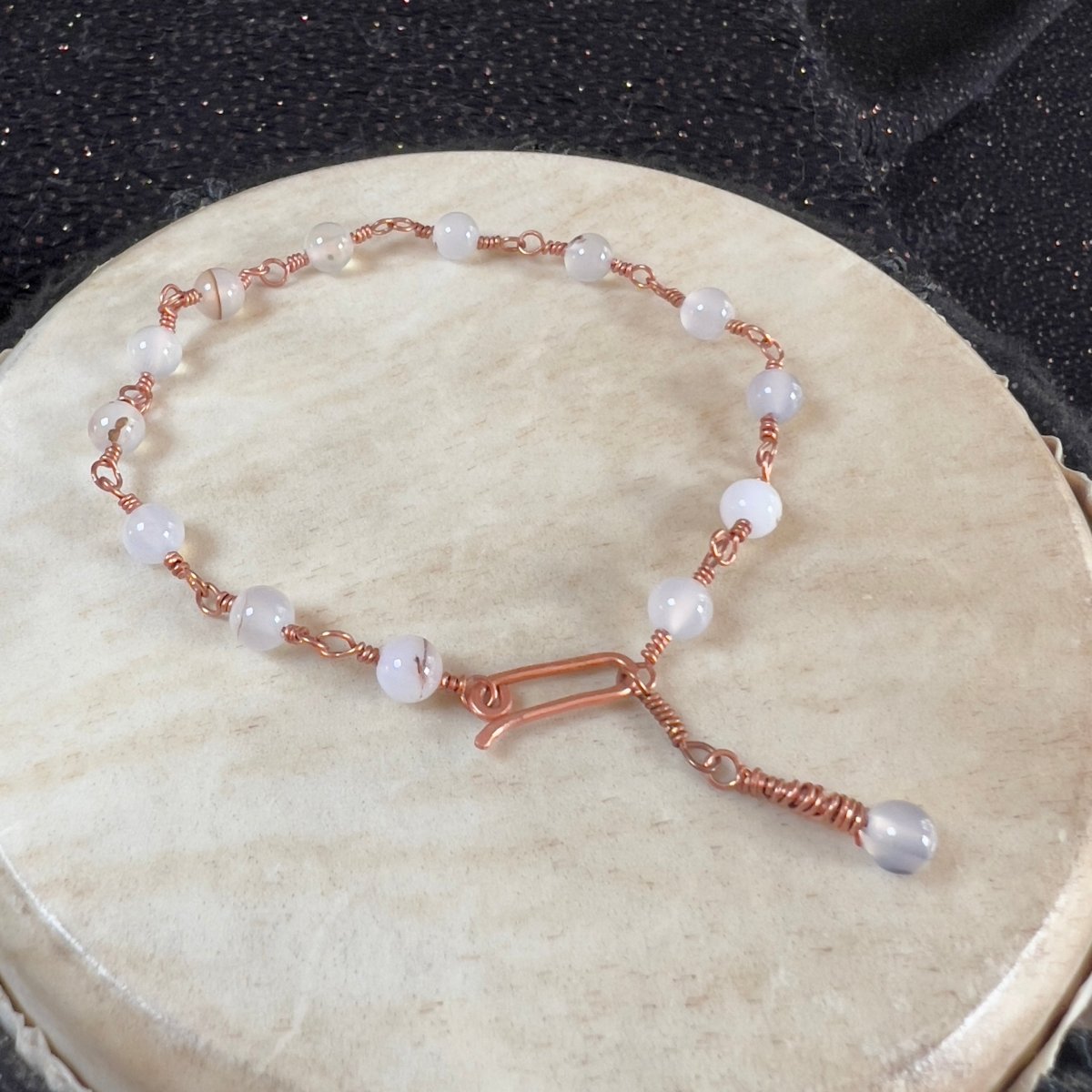 Dendritic Agate Rosary - Style Bracelet - Mother Of Metal - agate - dendritic agate - For Her - beaded chain links