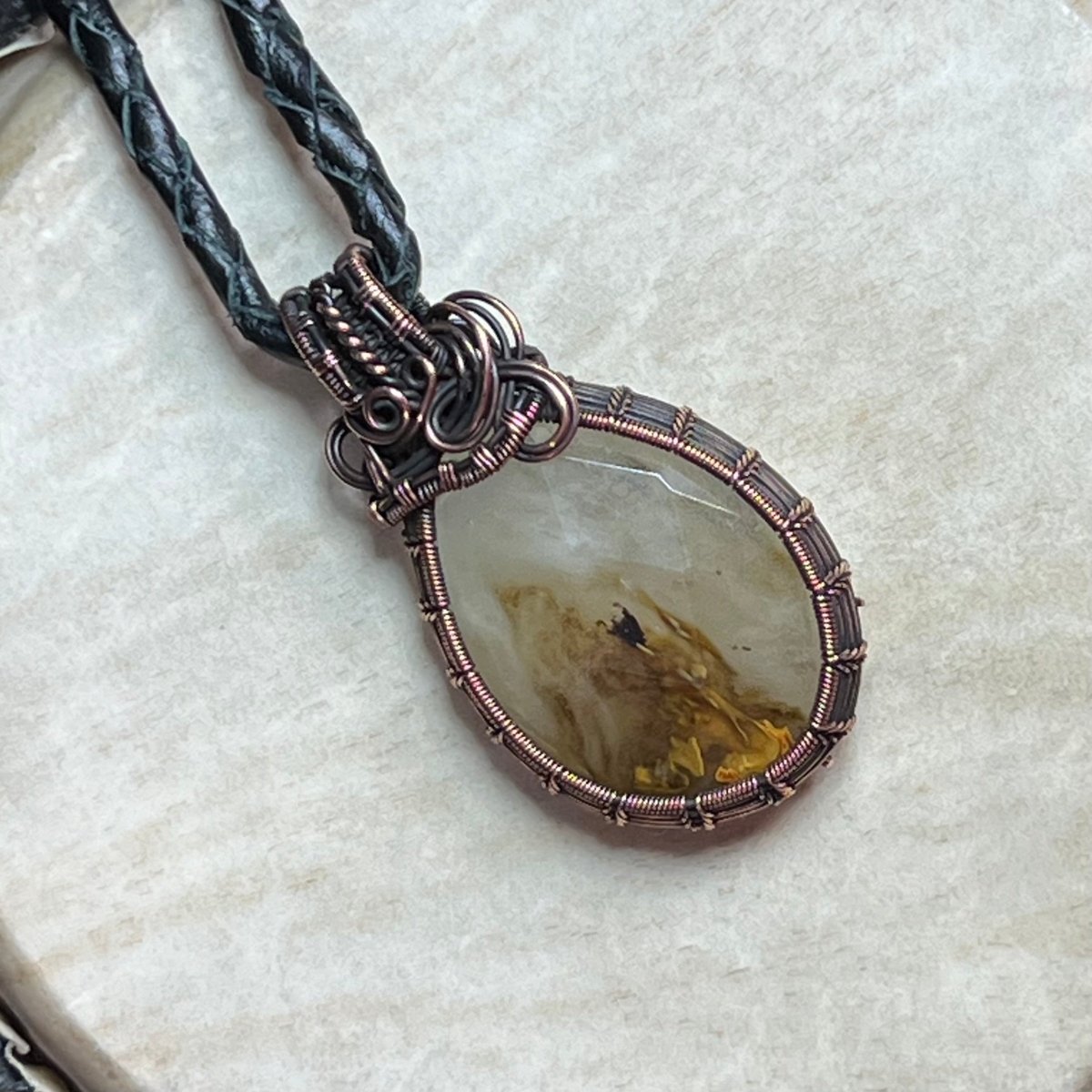 Golden Healer Hematoid Quartz Necklace - Mother Of Metal - Copper - For Her - For Him - Necklaces