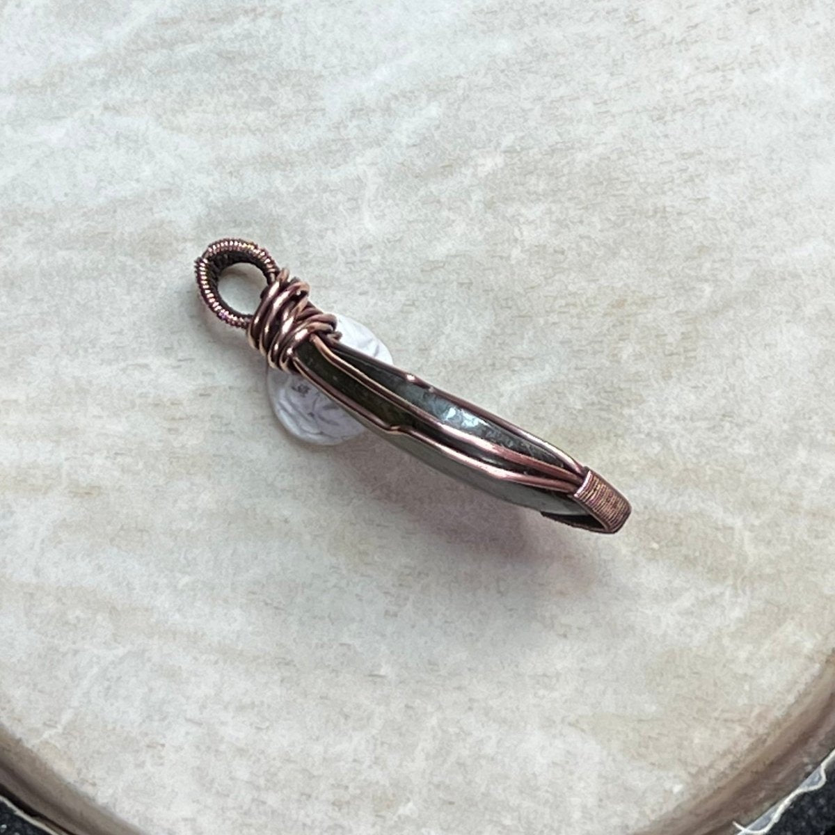 Labradorite Pendant - Mother Of Metal - Copper - For Her - For Him - Charms & Pendants