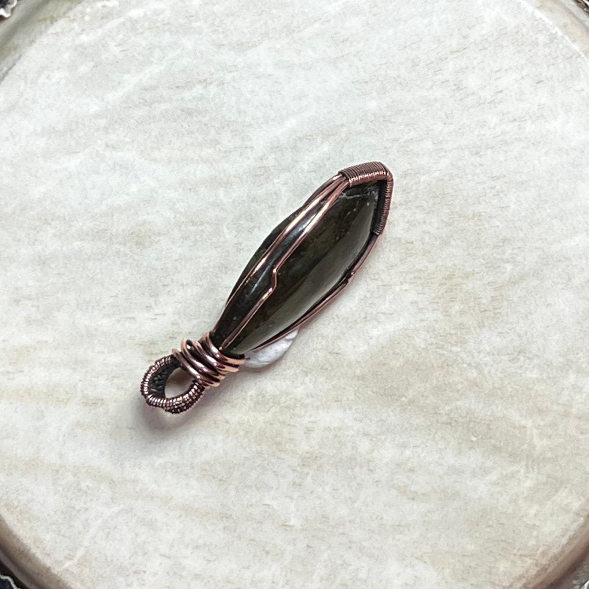 Labradorite Pendant - Mother Of Metal - Copper - For Her - For Him - Charms & Pendants