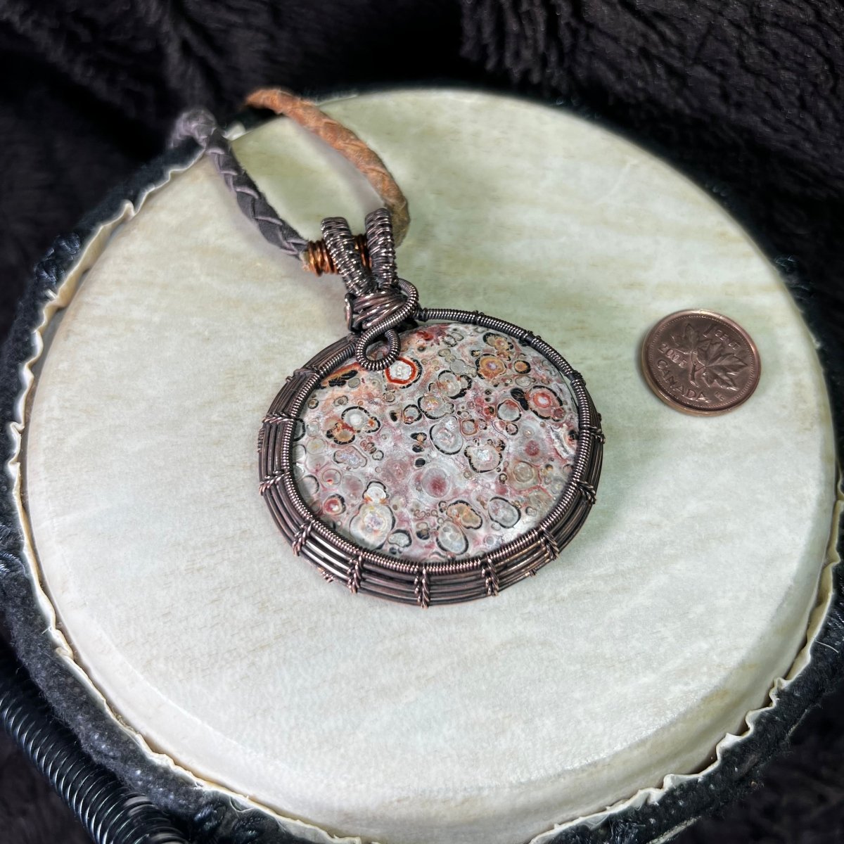 Leopardskin Jasper Pendant - Mother Of Metal - For Her - For Him - For Necks - Charms & Pendants