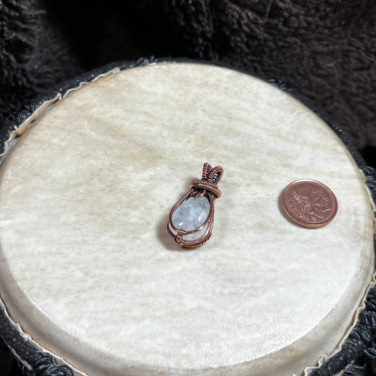 Rainbow Moonstone Pendant - Mother Of Metal - Copper - For Necks - moonstone - Charms & Pendants