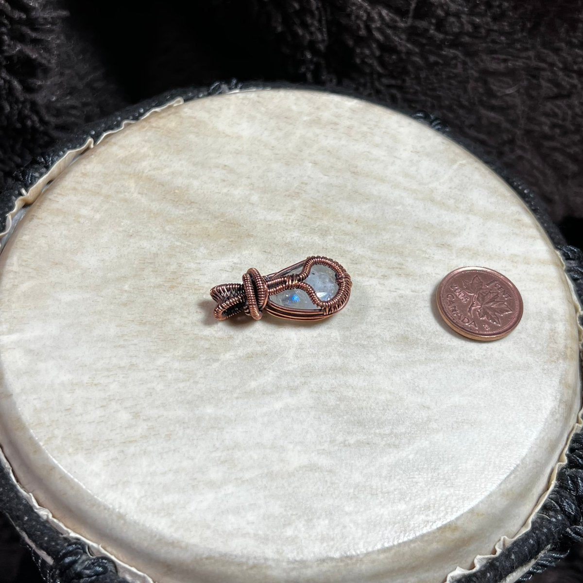 Rainbow Moonstone Pendant - Mother Of Metal - Copper - For Necks - moonstone - Charms & Pendants