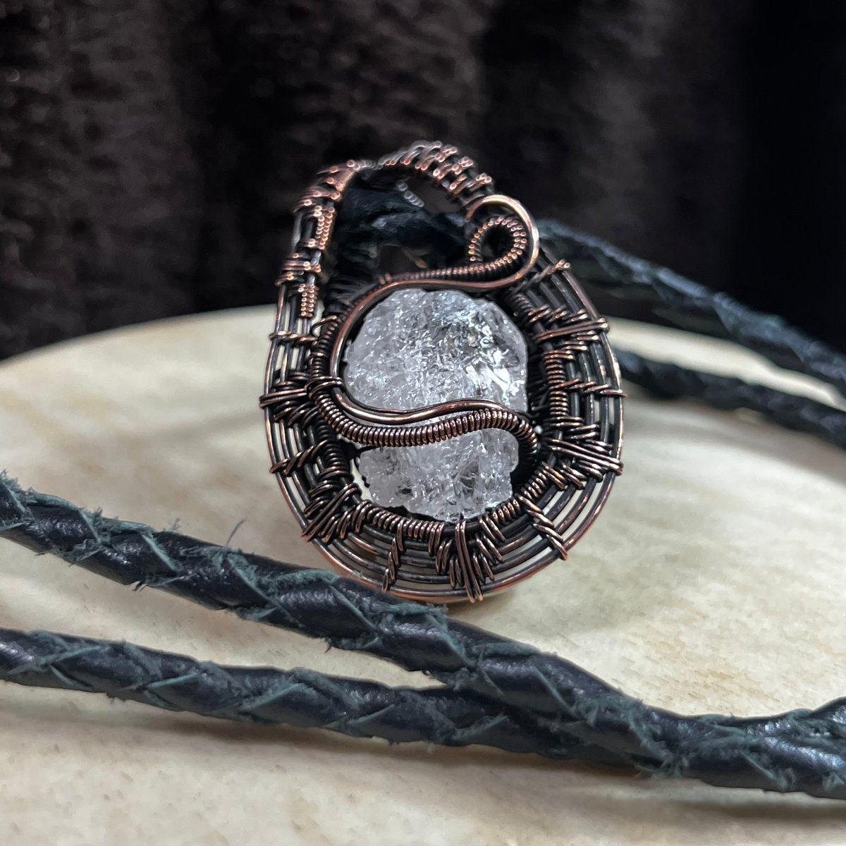 Raw Morganite Necklace - Mother Of Metal - Copper - For Her - For Him - Necklaces