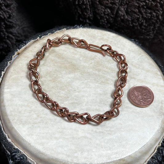 Reclaimed Copper Link Bracelet - Mother Of Metal - Copper - copper chain - For Her - Chain Links