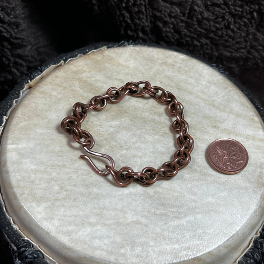 Reclaimed Copper Link Bracelet - Mother Of Metal - Copper - For Her - For Him - link bracelet