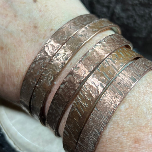 Smashed Pipe Bracelets - Mother Of Metal - For Her - For Him - For Wrists - Cuff Bracelets
