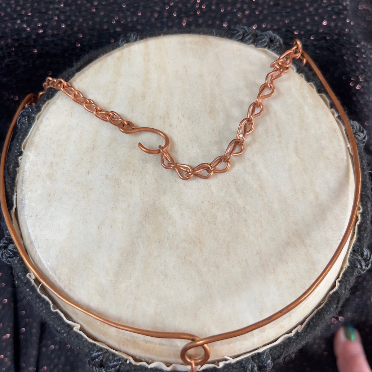 Turquoise and Copper Choker - Mother Of Metal - choker - Copper - For Her - Necklaces