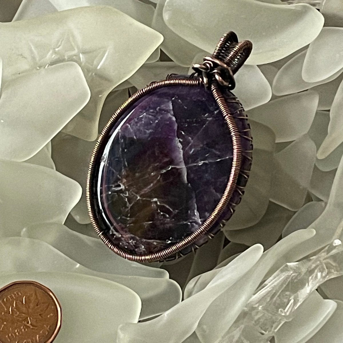 Amethyst Pendant - Mother Of Metal - amethyst - Copper - For Her-