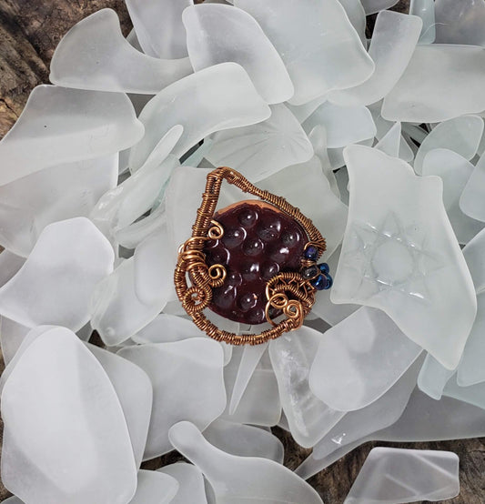 Aromatherapy Wire Wrapped Necklace - Mother Of Metal - aromatherapy - For Necks - WFS-Charms & Pendants