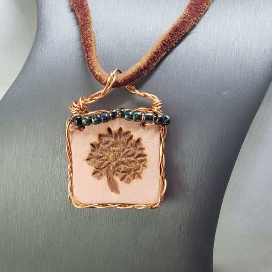 Aromatherapy Wire Wrapped Necklace - Mother Of Metal - aromatherapy - For Necks - WFS-Necklaces