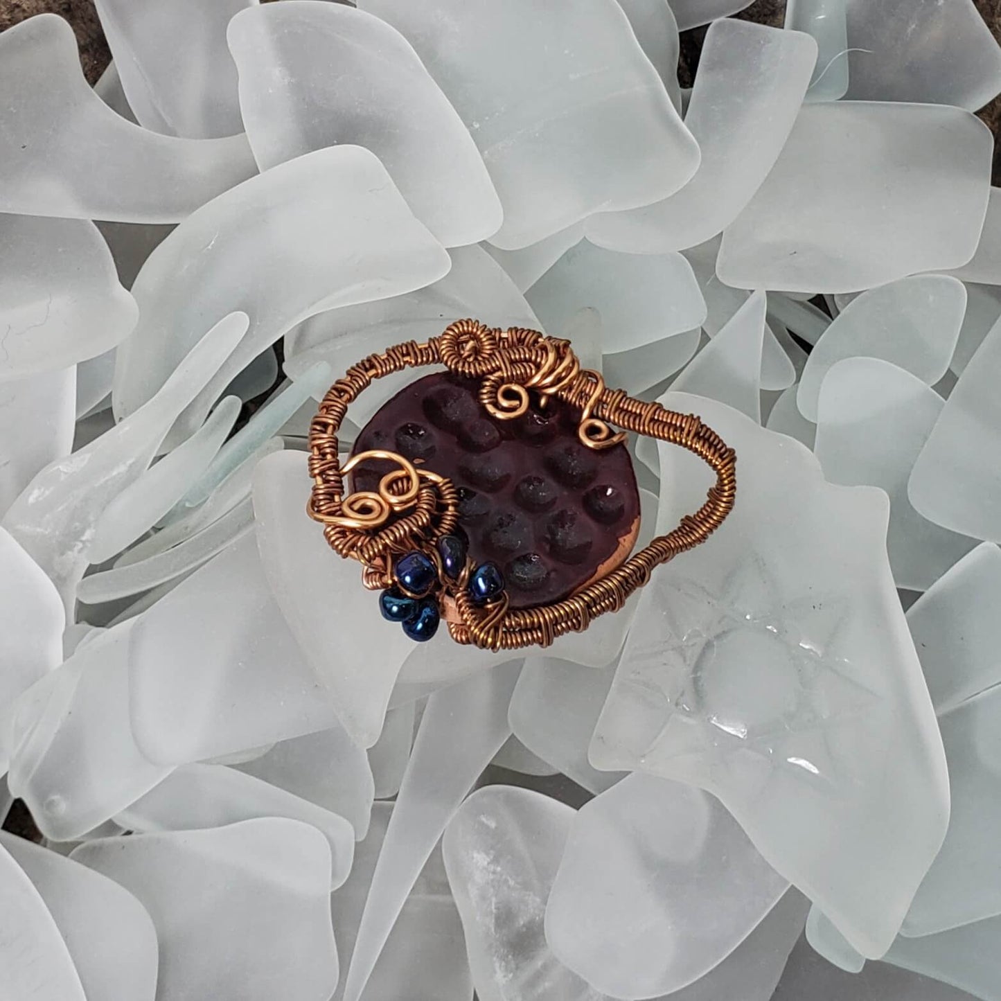 Aromatherapy Wire Wrapped Necklace - Mother Of Metal - aromatherapy - For Necks - WFS-Charms & Pendants