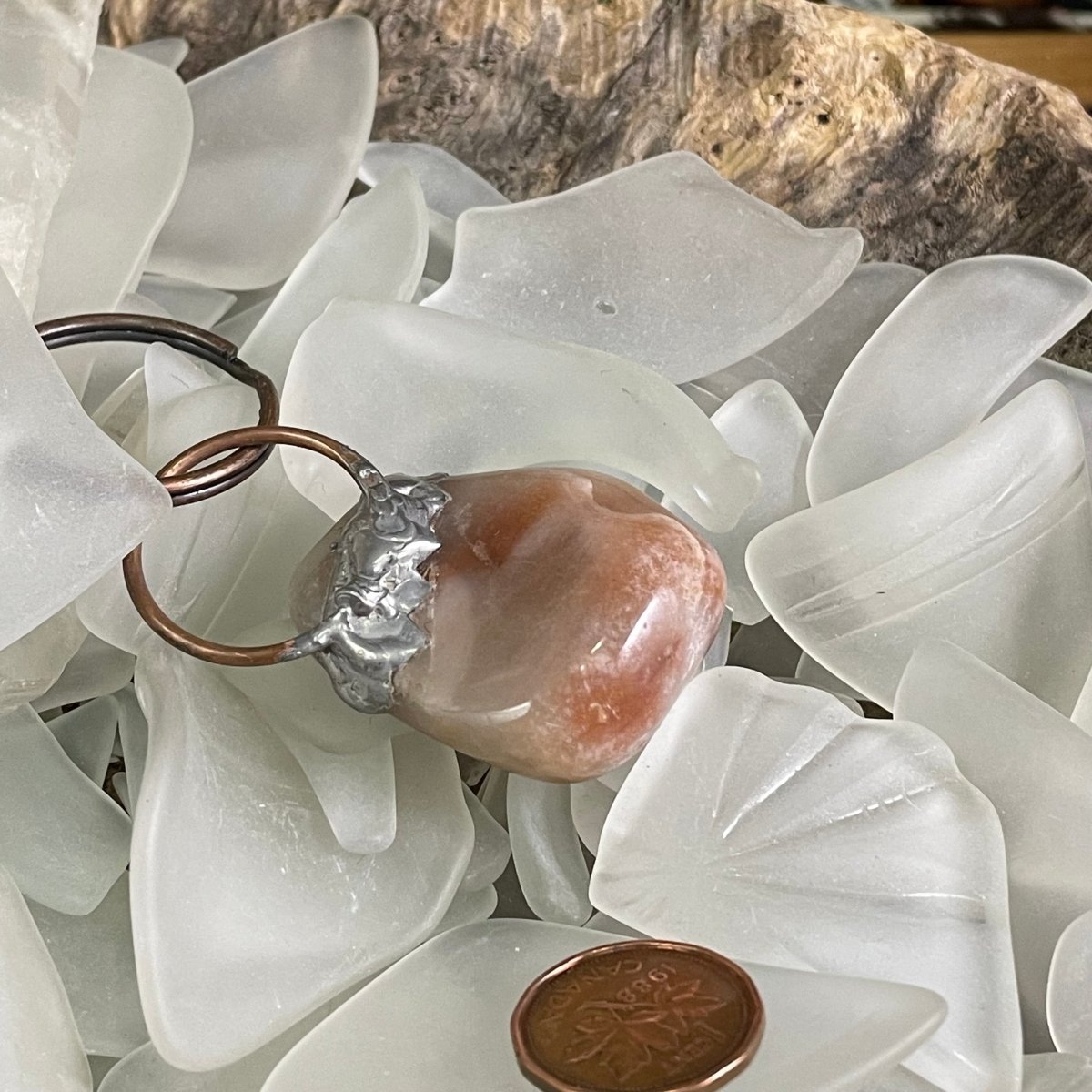 Bay of Fundy Quartz Keychain Pendant - Mother Of Metal - Bay of Fundy Collection - Bay of Fundy Quartz - For Home