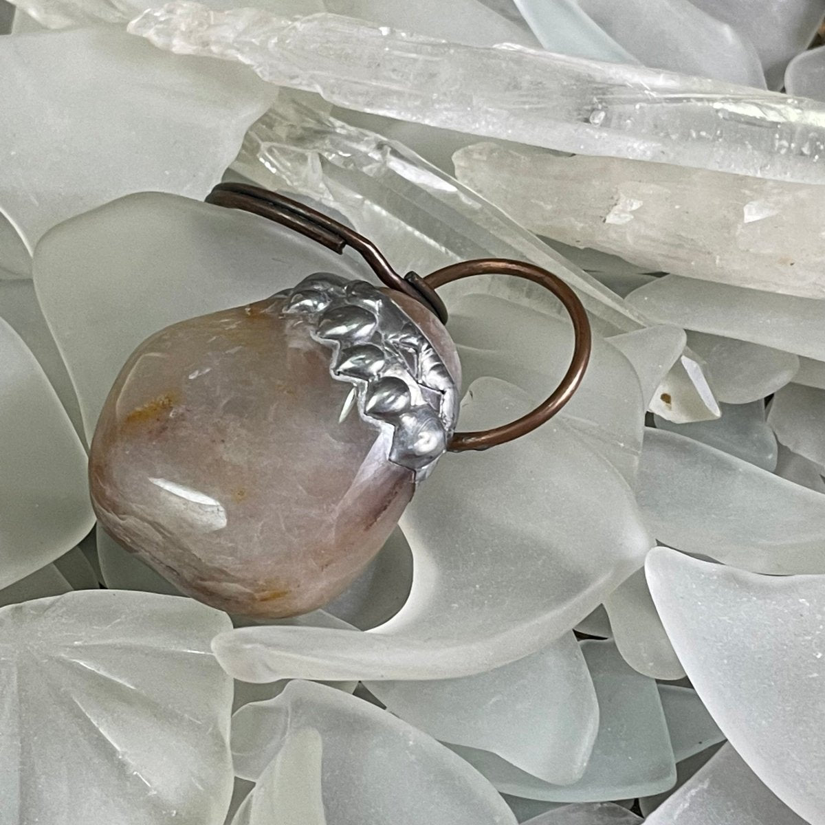 Bay of Fundy Quartz Keychain Pendant - Mother Of Metal - Bay of Fundy Collection - Bay of Fundy Quartz - For Home