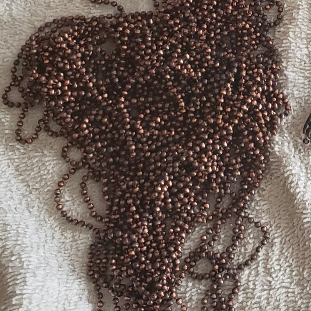 1 Copper Ball Chain - Mother Of Metal - copper chain - -Necklaces