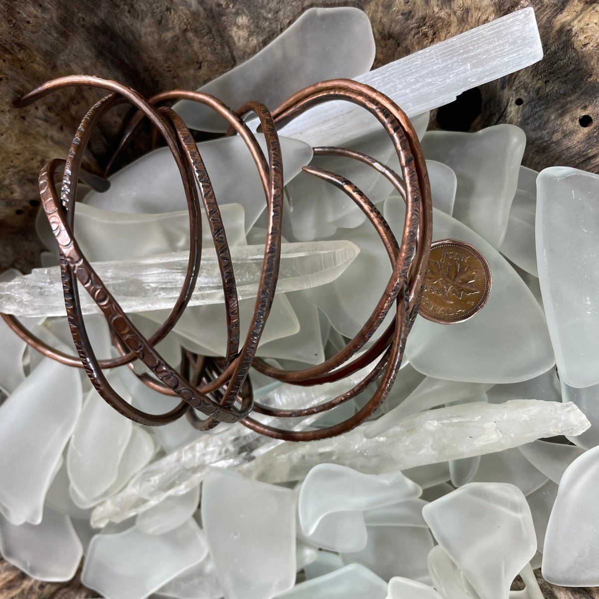 Copper Stackers Open Bangles - Mother Of Metal - Copper - For Her - For Him-Bangle Bracelets