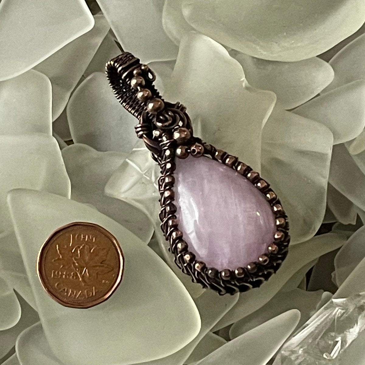 Kunzite Pendant - Mother Of Metal - For Her - For Necks - kunzite-