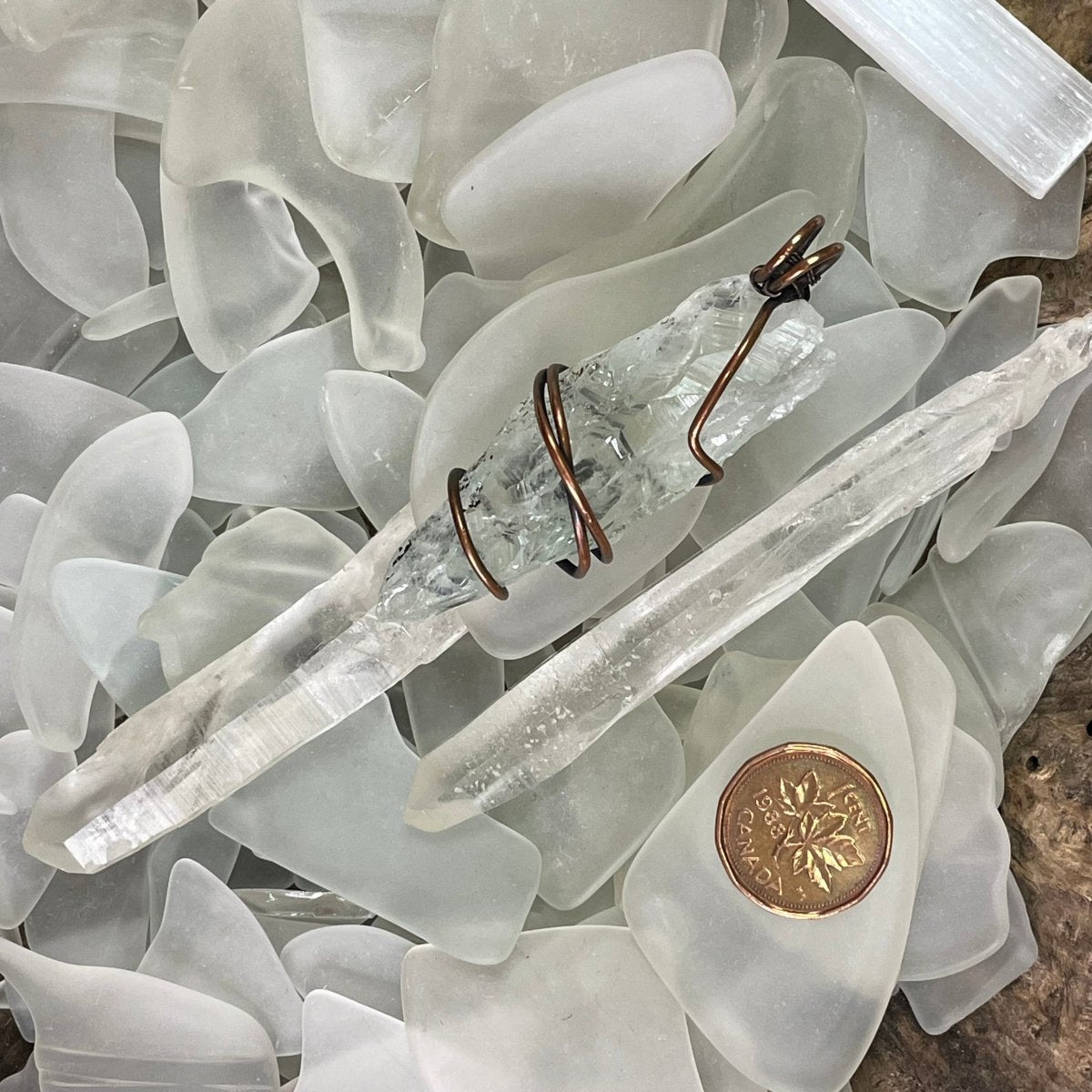 Prasiolite and Copper Pendant - Mother Of Metal - For Her - For Him - For Necks-Pendants