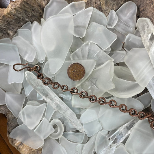 Reclaimed Copper Chain Link Bracelet - Mother Of Metal - AG Collection - Copper - For Her-Chain Links