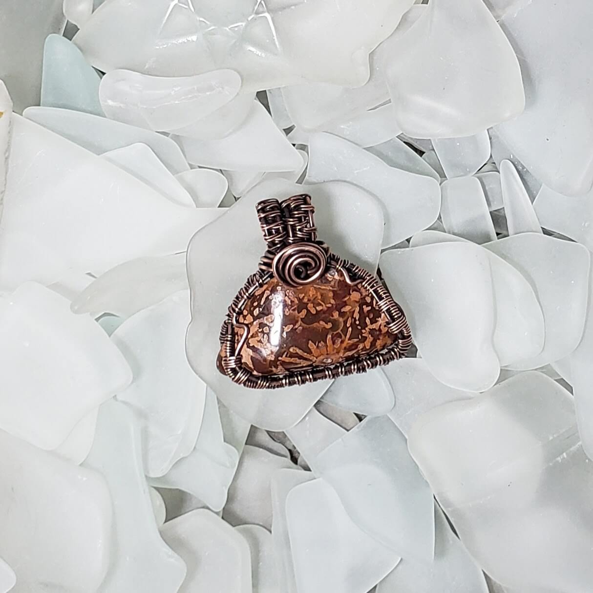 Starburst Jasper Pendant - Mother Of Metal - For Her - For Him - For Necks-Charms & Pendants