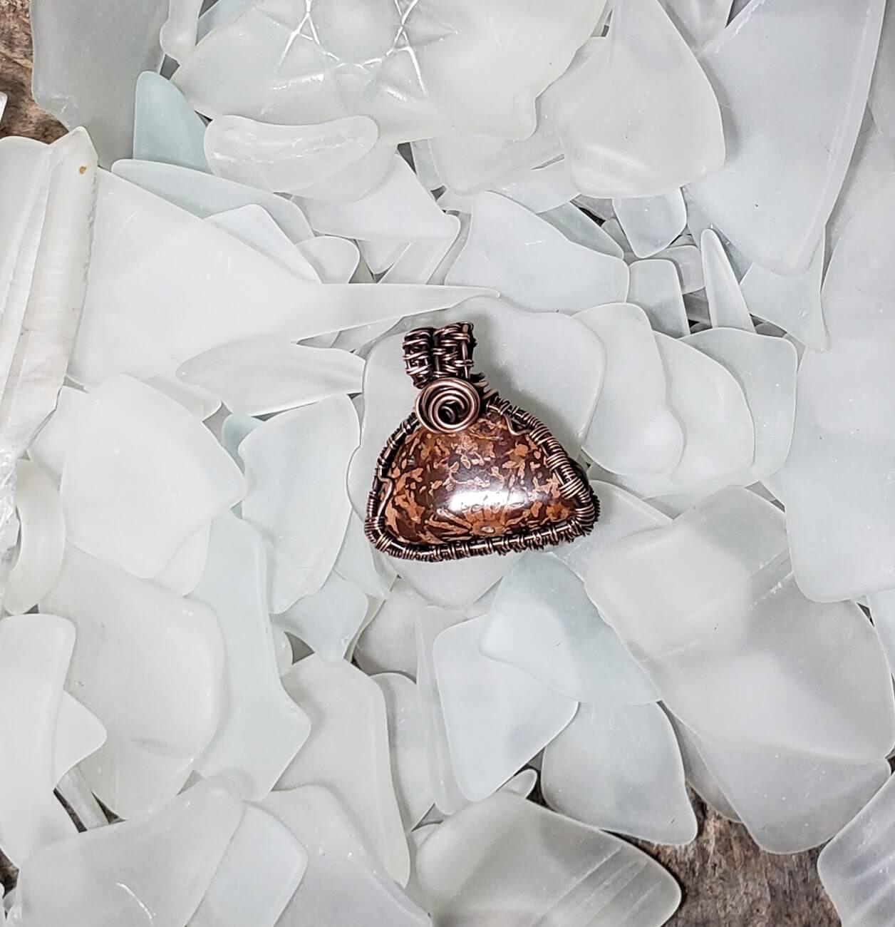 Starburst Jasper Pendant - Mother Of Metal - For Her - For Him - For Necks-Charms & Pendants