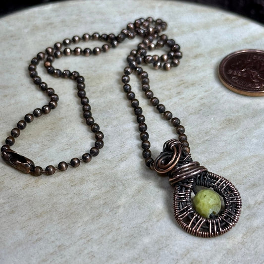 Gemstone Mini Serpentine - Mother Of Metal - For Her - For Him - For Necks-Charms & Pendants