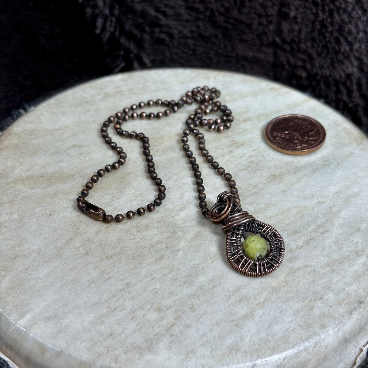 Gemstone Mini Serpentine - Mother Of Metal - For Her - For Him - For Necks-Charms & Pendants