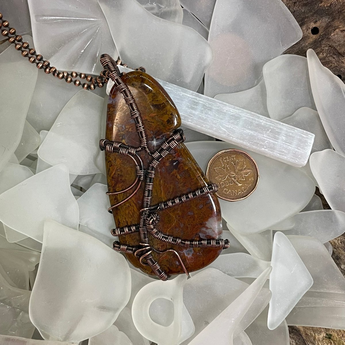 Bay of Fundy Agate Necklace - Mother Of Metal - agate - Bay of Fundy Agate - Bay of Fundy Collection-