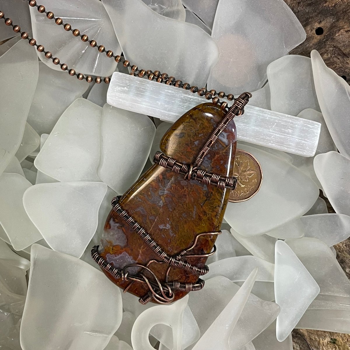 Bay of Fundy Agate Necklace - Mother Of Metal - agate - Bay of Fundy Agate - Bay of Fundy Collection-