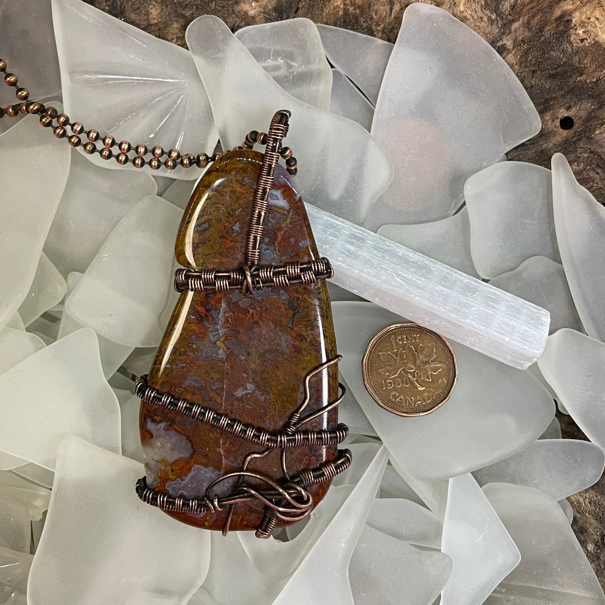 Bay of Fundy Agate Necklace - Mother Of Metal - agate - Bay of Fundy Agate - Bay of Fundy Collection-