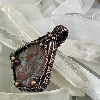 Bay of Fundy Agate Pendant - Mother Of Metal - Bay of Fundy Agate - Bay of Fundy Collection - Copper-Charms & Pendants