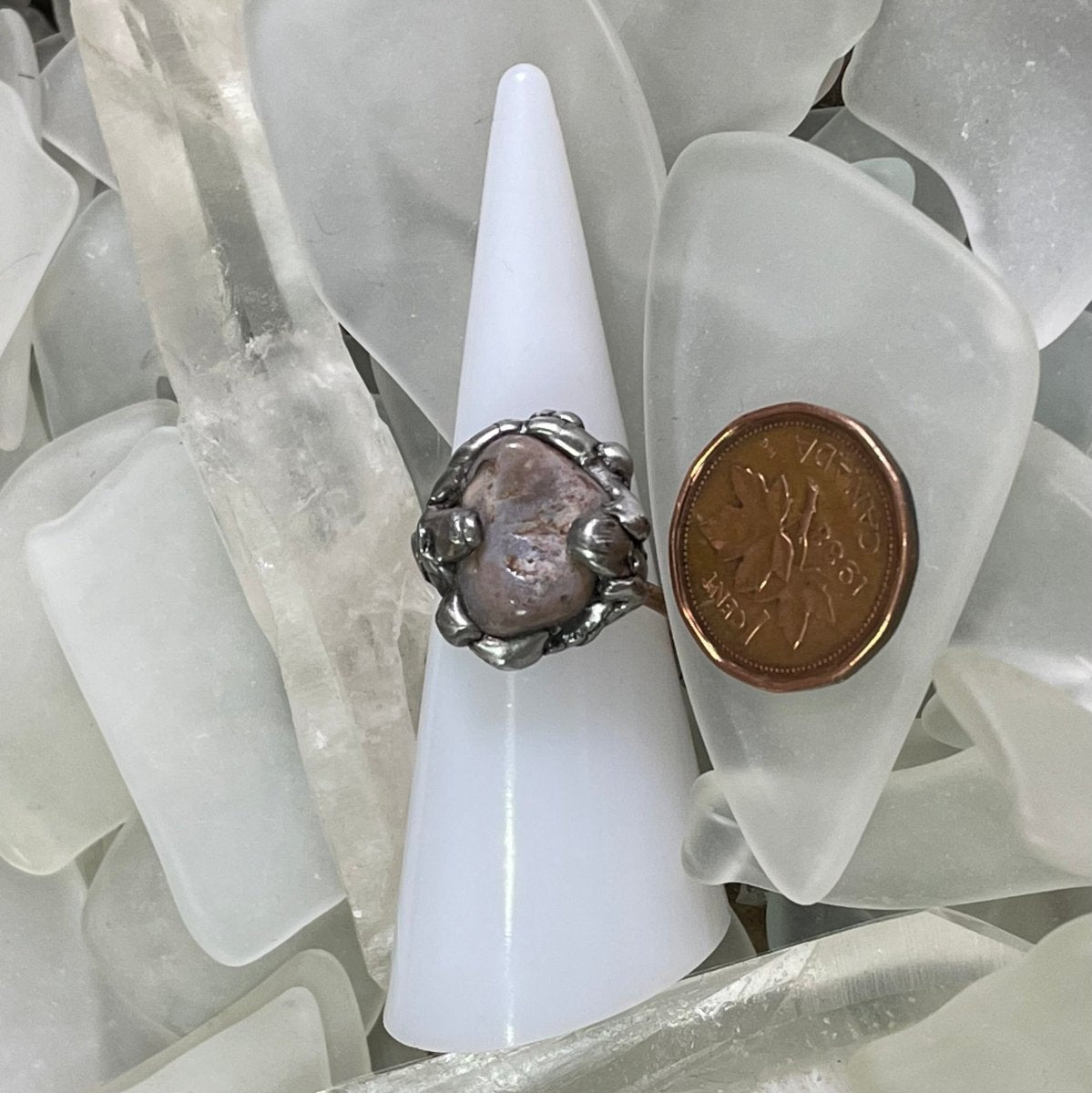 Bay of Fundy Agate Ring size 7 - Mother Of Metal - agate - Bay of Fundy Agate - Bay of Fundy Collection-Rings