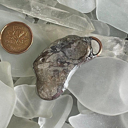 Bay of Fundy Conglomerate Pendant 2 - Mother Of Metal - Bay of Fundy Collection - conglomerate - For Her-Charms & Pendants