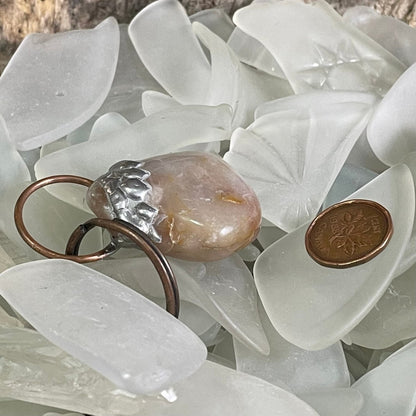 Bay of Fundy Quartz Keychain Pendant - Mother Of Metal - Bay of Fundy Collection - Bay of Fundy Quartz - For Home-Charms & Pendants