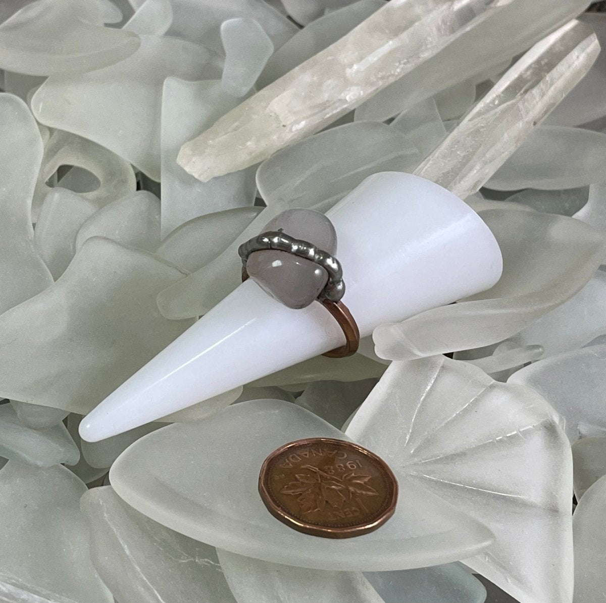 Bay of Fundy Quartz Ring size 7 - Mother Of Metal - Bay of Fundy Collection - Bay of Fundy Quartz - Copper
