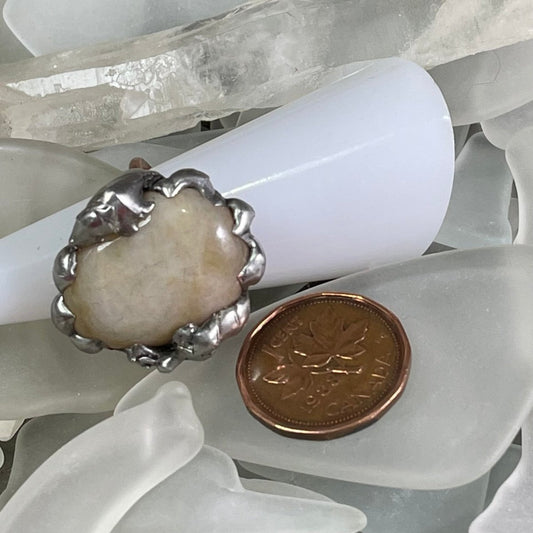 Bay of Fundy Quartz Ring size 8 - Mother Of Metal - Bay of Fundy Collection - Bay of Fundy Quartz - Copper-Rings