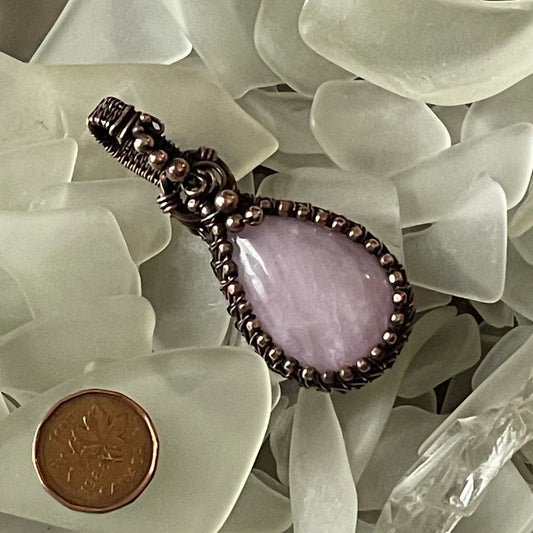 Kunzite Pendant - Mother Of Metal - For Her - For Necks - kunzite-