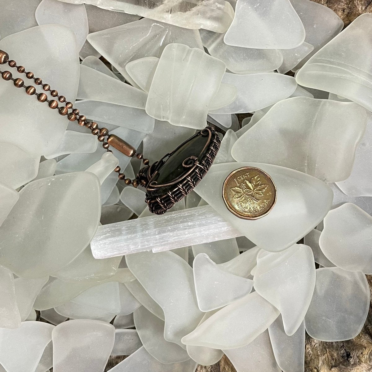Labradorite Necklace - Mother Of Metal - For Her - For Necks - labradorite-Necklaces