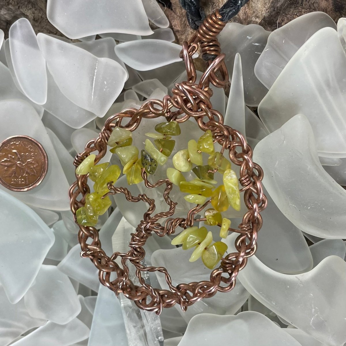 Lemon Jade Tree of Life Necklace - Mother Of Metal - For Her - For Him - For Necks-Necklaces