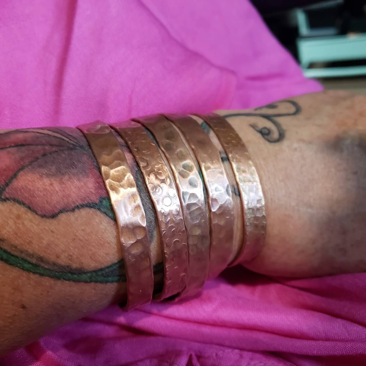 Smashed Pipe Bracelets - Mother Of Metal - For Her - For Him - For Wrists-Bracelets